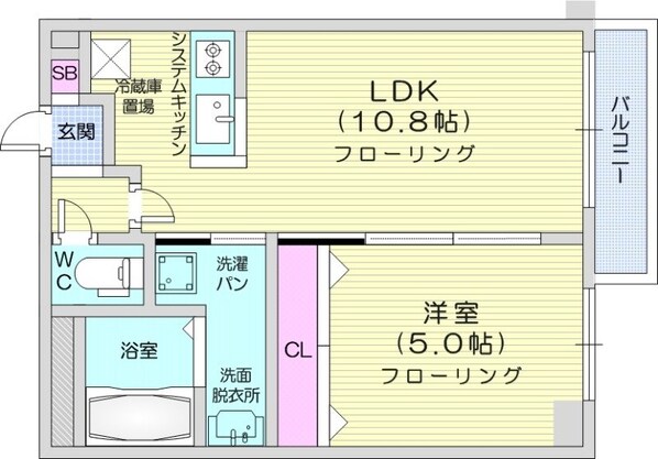 中島公園駅 徒歩11分 4階の物件間取画像